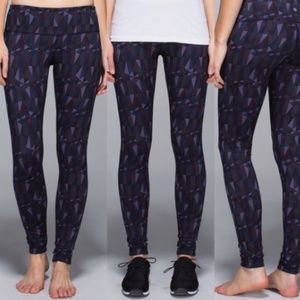 Lululemon Wunder Under Geometric Print Leggings